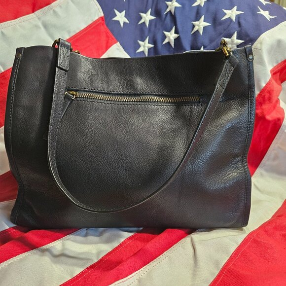 AMERICAN LEATHER CO. Lenox Triple Entry Satchel - Picture 4 of 7